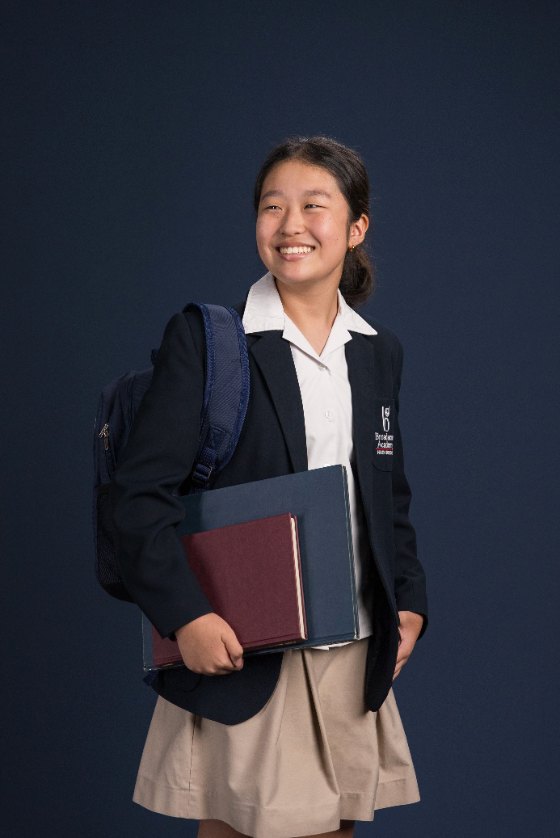 High School learner in Broadacres uniform