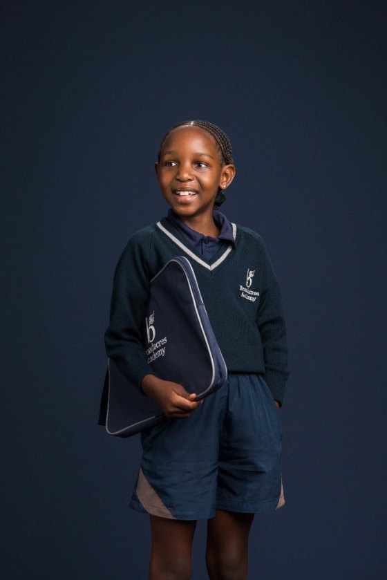 Junior Prep learner in Broadacres uniform